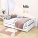 Red Barrel Studio® Francique Twin or Double Twin Size Daybed w/ Slats Wood in White | 26 H x 42 W x 80 D in | Wayfair
