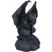 Trinx Hament Cathedral Guardian Crouching Winged Gargoyle Statue Resin in Gray | 12.5 H x 8.25 W x 6.5 D in | Wayfair