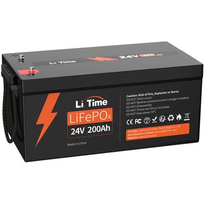 24V 200Ah Akku LiFePO4 Lithium Batterie, Eingebautes 200A bms, 5120Wh Energie, Max. 5120W Leistung, Image