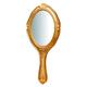 Biscottini Handspiegel 15 x 2 x 30 cm aus Holz | Dekorativer tragbarer Spiegel und Make-up-Spiegel für Mädchen und Mädchen | Tragbarer Friseurspiegel
