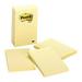 Post-it Notes 4 in x 6 in Canary Yellow Lined 5/Pack