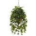 Nearly Natural Vining Mixed Greens w/Cone Hanging Basket