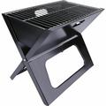 20â€� Portable Grill Charcoal Barbecue Grill Folding Grill Notebook Shape Detachable Collapsible Mini Tabletop Camping Grill BBQ Black