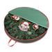 Christmas Wreath Storage Bag 48 Garland Wreath Container Tear Resistant Fabric Round Wreath Boxes for Storage for Xmas Holiday Ornament; Red and Green