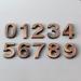 Cogfs Bronze House Number 3D Address Sign Number Stickers for House Door Home Room Office Business Decor Project