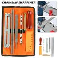 ODOMY 10 Piece Chainsaw Sharpener File Kit with 4.0 - 4.8 - 5.5 mm Round Filesï¼Œ 6 Inch Flat Fileï¼Œ Depth Gaugeï¼Œ Filing Guide Holderï¼Œ Hardwood Handle