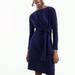 J. Crew Dresses | J Crew Navy Blue Tie-Waist Dress Long Sleeve Classy Chic Women’s M | Color: Blue | Size: M