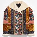 Free People Jackets & Coats | Iso Free People Out With A Bang Embroidered Oriental Mixed Print Jacket Coat | Color: Red | Size: S