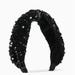 Kate Spade Accessories | Kate Spade Sequin Sinched Headband, Black Nwt | Color: Black | Size: Os