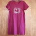 Michael Kors Dresses | Michael Kors Mk Logo T-Shirt Dress | Color: Pink | Size: S