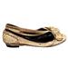 Burberry Shoes | Burberry Snakeskin Leather Ballet Flat 37 Us 7 Beige Brown Gold Tone Buckle Logo | Color: Brown/Tan | Size: 7