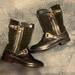 Burberry Shoes | Kids Burberry Black Leather Tall Boots Size 32 | Color: Black | Size: European 32