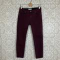 Free People Jeans | Free People Burgundy Purple Low Rise Skinny Jeans | Color: Purple/Red | Size: 28