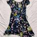 Urban Outfitters Dresses | Black Floral Wrap Dress | Color: Black | Size: S
