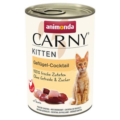 12x400g Poultry Cocktail Kitten Carny Animonda Wet Cat Food