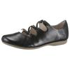 Riemchenballerina JOSEF SEIBEL "Fiona 04", Damen, Gr. 39, schwarz, Leder, klassisch, Schuhe, Slipper, Sandale, Komfortschuh mit raffiniertem Gummizug