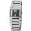 Police Ladies Quartz Watch with Black Dial Analogue Display and Silver Stainless Steel Bracelet PL.12695LS/02M
