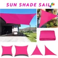 Voile pare-soleil étanche Rose rouge 420D carré Rectangle Triangle jardin terrasse auvent piscine