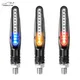 Clignotants LED pour moto clignotant arrière clignotant à eau courante feux clignotants pliables