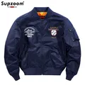 Supzoom – blouson de Baseball pour homme haut à la mode imprimé Air Force Ma1 manches côtelées