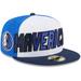 Men's New Era White/Navy Dallas Mavericks Back Half 9FIFTY Fitted Hat