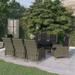 vidaXL Patio Dining Set Outdoor Dining Set Table and Chair Set for Garden