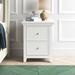 Greyleigh™ Baby & Kids Rayden 2 - Drawer Nightstand Wood in White | 27.01 H x 22.01 W x 15.98 D in | Wayfair 3CD68D93588D4C7FA85008543BAEB2AF