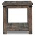 Signature Design by Ashley Hollum End Table w/ Storage Wood in Brown | 24.13 H x 23.88 W x 23.88 D in | Wayfair T466-2