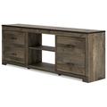Signature Design by Ashley Trinell TV Stand for TVs up to 70" Wood in Brown | 25.87 H x 72.05 W x 14.72 D in | Wayfair W446-168