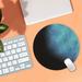 Mouse Pad Gaming Mouse Pad Round Mouse Pad Planet Series Mat Earth/Venus/Mars/Mercury/Jupiter/ /Rainbow Moon/Black Moon Computer Game Pad Non-Slip Cute Mouse Pads For Desk