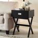 Breakwater Bay Abrar 1 - Drawer Nightstand Wood in Black | 26 H x 16 W x 19 D in | Wayfair 7A25B493F47D4123941938945F2CEA61