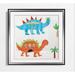 Zoomie Kids Canvas Prints Animal Wall Decor, 16 x 16, Silver Picture Frame Print on Canvas in Blue/Orange | 16 H x 16 W x 1.5 D in | Wayfair