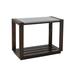 Red Barrel Studio® Flarity Outdoor Side Table Wood/Stone/Concrete in Black | 27.6 H x 39.4 W x 15.7 D in | Wayfair 37D14F9AF11640BD9DE627E7ADAD2131