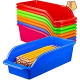 Rebrilliant Manyah Desk Organizer Plastic in Blue/Red | 3.35 H x 11.75 W x 5.25 D in | Wayfair 2C8441518DDA41A2957B16A0188AE0CF