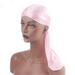 Satin Durags Bandanna Turban for Women Men Wigs Headwraps Solid Color Headwear Headband Pirate Hat Hair Accessories Unisex Cap