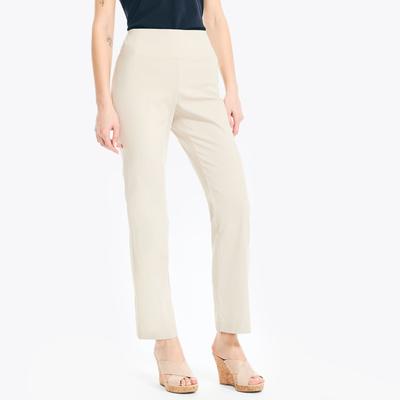 Nautica Women's Slim Fit Pull-On Trouser Oyster Brown, M