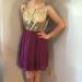 Anthropologie Dresses | Alythea Sparkle And Purple Anthropologie Dress - 2 | Color: Gold/Purple | Size: L
