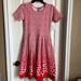 Lularoe Dresses | Lularoe Amelia Dress Red Ombre Dipped Polka Dots Medium | Color: Red/White | Size: M