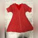 Madewell Dresses | Madewell Dress, Red With White Pattern, Size 2 | Color: Red/White | Size: 2
