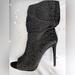 Jessica Simpson Shoes | New!!Jessica Simpson Peep Toe Boots!! | Color: Black/Silver | Size: 9