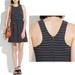 Madewell Dresses | Madewell Pierside Black And White Striped Knit Racerback Dress | Color: Black/White | Size: M