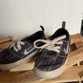 Nike Shoes | Nike Lace Up Skate Shoes Kids Size 8 | Color: Black/Gray | Size: 8b