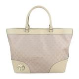 Gucci Bags | Gucci Gucci Tote Bag 257071 Gg Canvas Leather Pink System Beige | Color: Tan | Size: Os