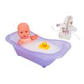 Bimbo Baby Anna Puppe 20 cm mit Badewanne Globo Spielzeug - 41407