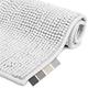 Beautissu Bath Mat 70x100 cm Beaumare WR - Non Slip Shower Mat Soft Bath Rug 100% Microfibre Floor Mat for Shower, Bathtub and Toilette Suitable for Floor Heating White