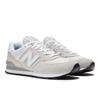 Sneaker NEW BALANCE "ML574 Core", Gr. 47,5, beige (hellbeige, weiß), Leder, Textil, sportlich, Schuhe, Topseller