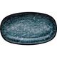 2x Bonna Sepia Gourmet Platte oval 34x19cm 4cm hoch Blau Weiß Schwarz Porzellan SPAGRM34OKY Servierplatten Speise Geschirr