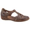 Klettschuh JOSEF SEIBEL "ROSALIE 29", Damen, Gr. 42, braun, Leder, klassisch, Schuhe, Spangenschuh, Sandale, Komfortschuh mit modischer T-Spange