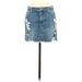 Hollister Denim Mini Skirt Mini: Blue Solid Bottoms - Women's Size 7