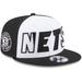 Men's New Era White/Black Brooklyn Nets Back Half 9FIFTY Snapback Hat